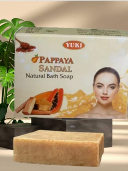 Yuki's PAPAYA SANDAL Natural bath soap