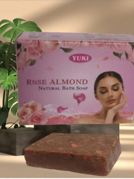 Yuki's ROSE ALMOND Natural bath soap